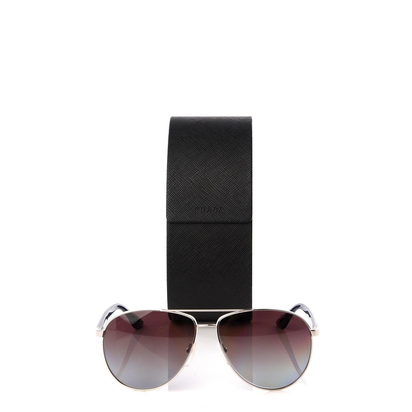 Gradient Aviator Sunglasses SPR53Q Black