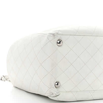 Chanel Grained Calfskin CC Pocket Tote White 9 of 10