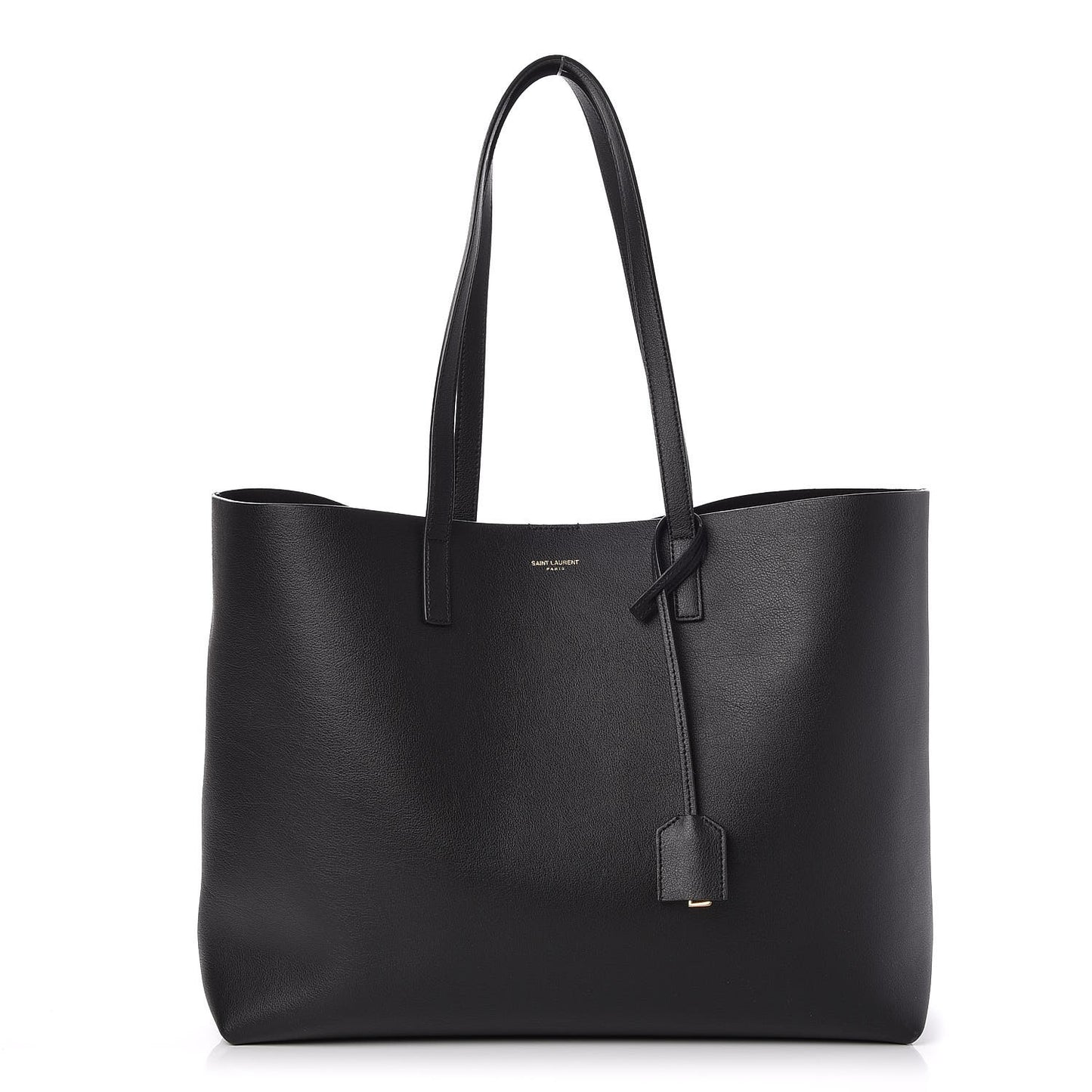 Calfskin Large Shopping Tote Black