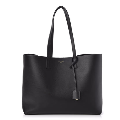 Saint Laurent Calfskin Large Shopping Tote Black 1 of 8