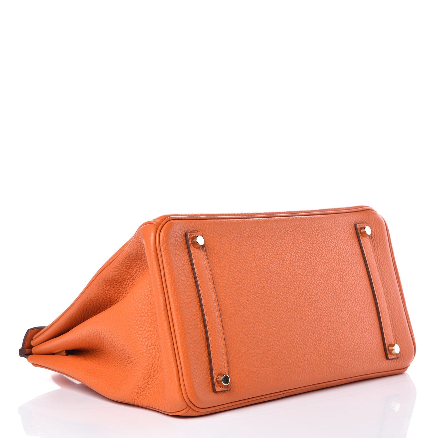 Taurillon Clemence Birkin 35 Orange