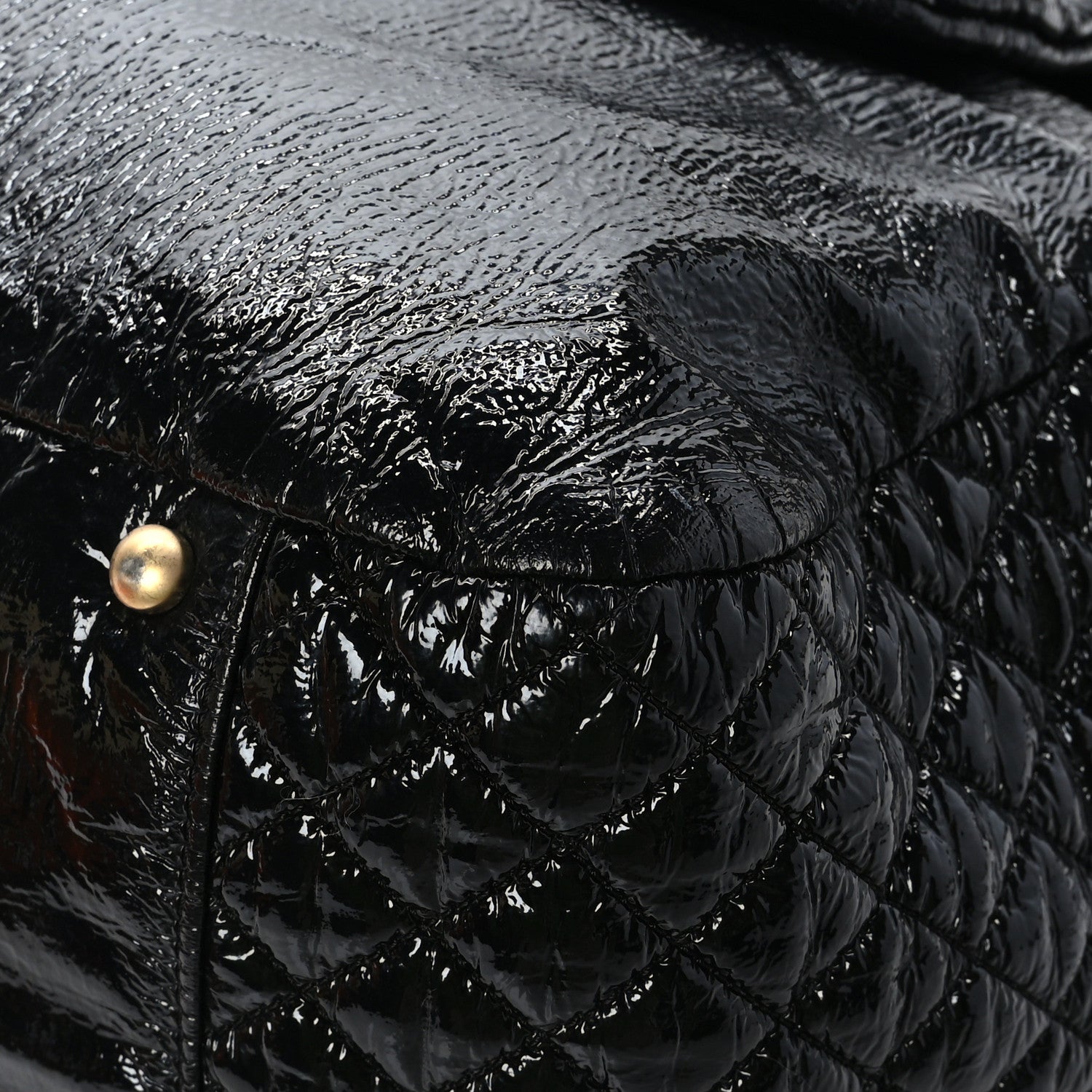 Chanel Vinyl XL Rock and Chain Flap Black 9 of 11