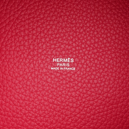 Hermes Taurillon Clemence Monochrome Picotin Lock 18 PM Rose Mexico 6 of 11