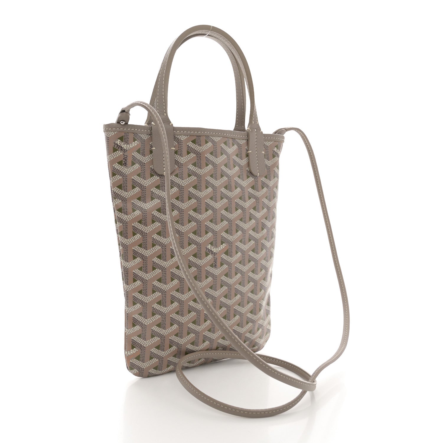 Goyard Goyardine Poitiers Claire Voie Tote Grege Khaki 3 of 12