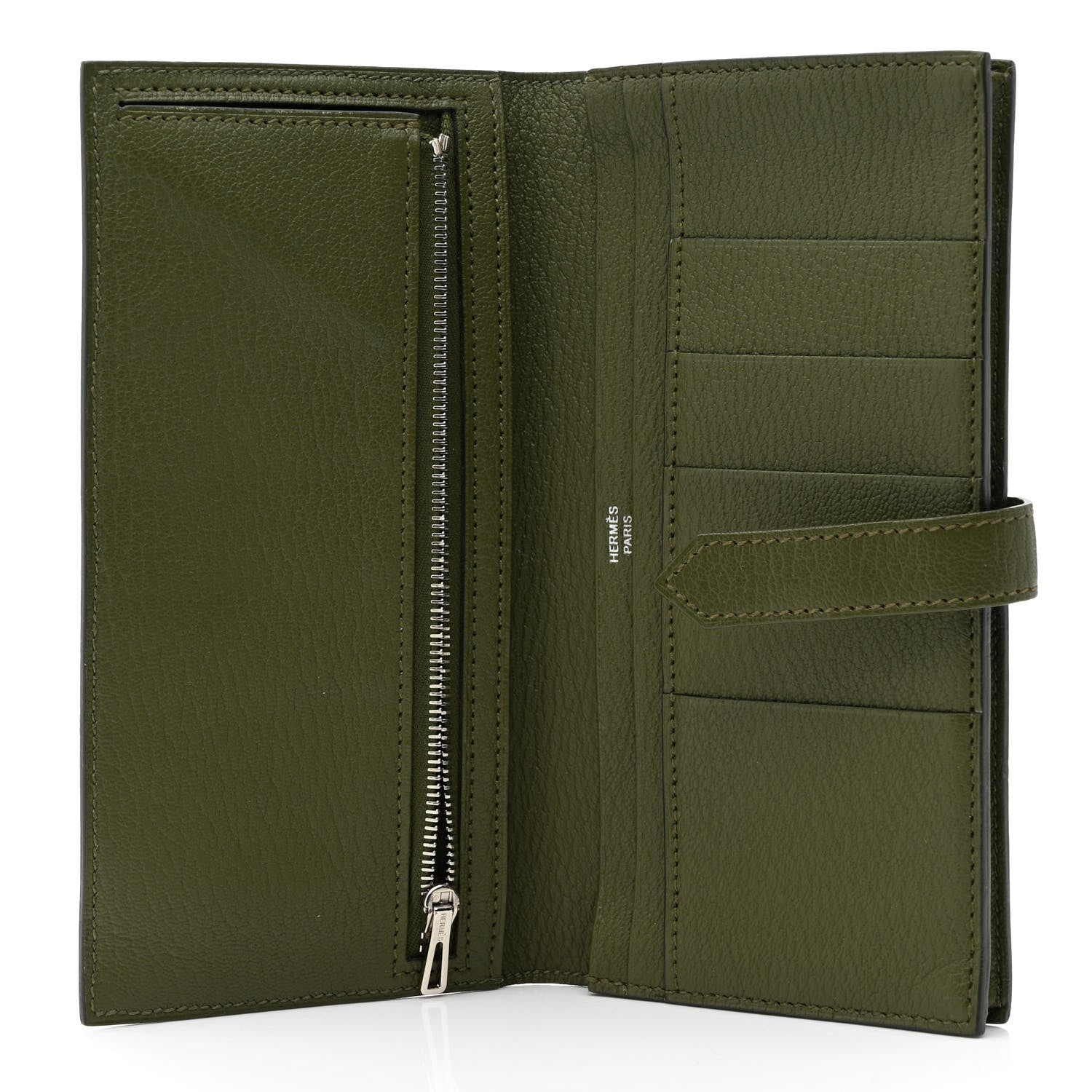 Hermes Chevre Mysore Bearn Gusset Wallet Canopee 5 of 11