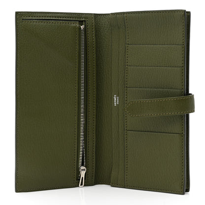 Hermes Chevre Mysore Bearn Gusset Wallet Canopee 5 of 11
