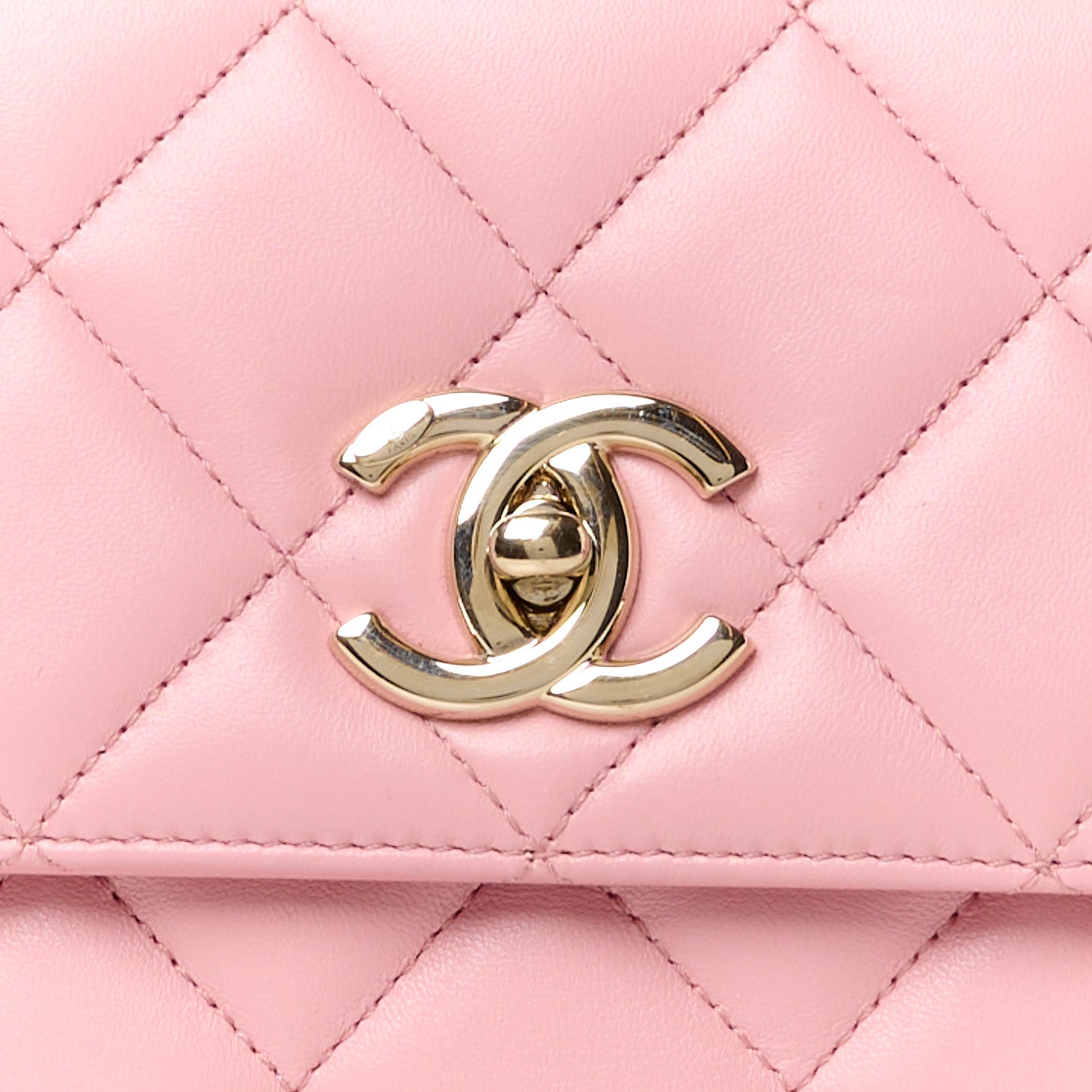 Chanel Lambskin Quilted Small Trendy CC Flap Dual Handle Bag Pink 10 of 12