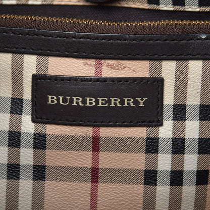 Burberry Haymarket Check Small Canterbury Tote Chocolate 6 of 17