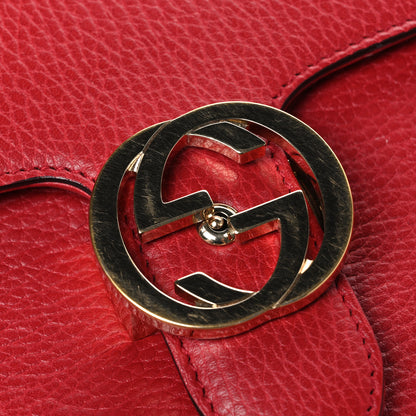 Gucci Dollar Calfskin Small Interlocking G Shoulder Bag Red 11 of 11