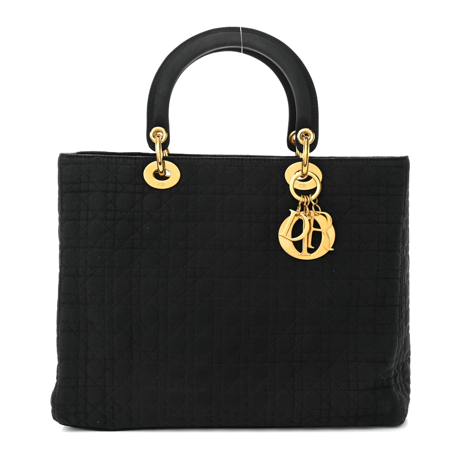 Christian Dior Nylon Cannage Medium Lady Dior Black 1 of 11