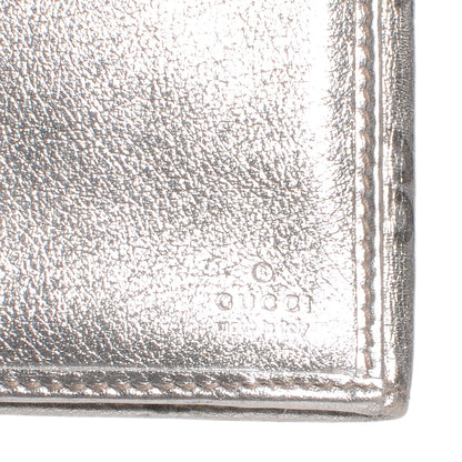 Gucci Guccissima Indy Continental Wallet Silver 6 of 7