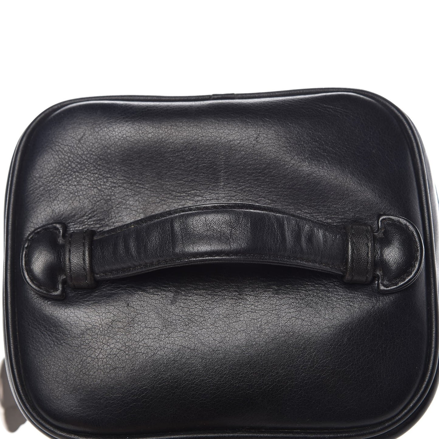 Lambskin Vanity Cosmetic Case Black