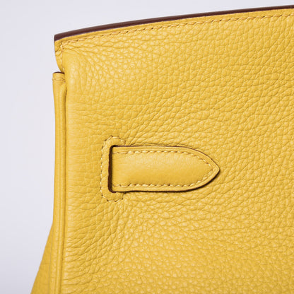 Hermes Taurillon Clemence Birkin 35 Soleil 11 of 32