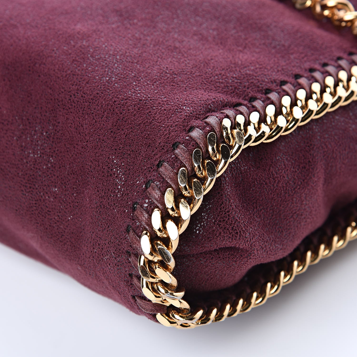 Stella McCartney Shaggy Deer Falabella Fold Over Tote Burgundy 14 of 14