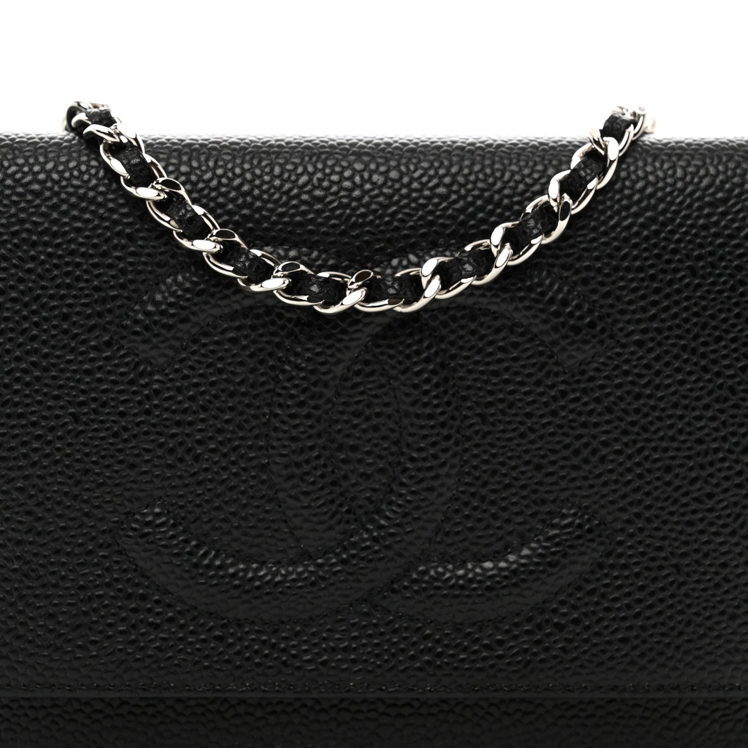 Chanel Caviar Timeless CC Wallet on Chain WOC Black 5 of 13