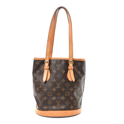 Louis Vuitton Monogram Petit Bucket 23 1 of 12