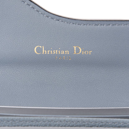 Christian Dior Grained Calfskin Saddle Card Holder Sky Blue 5 of 8