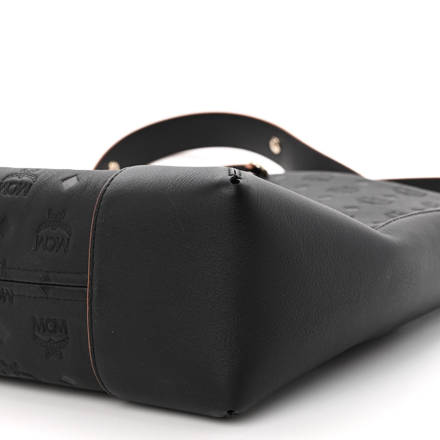 MCM Calfskin Ottomar Monogram Large Klara Hobo Black 9 of 10