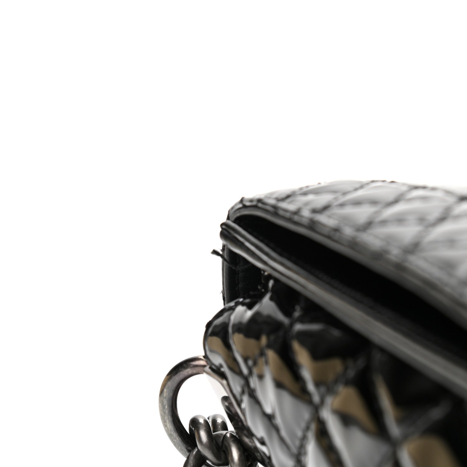 Chanel Patent Large Boy Reverso Flap Black 13 of 13