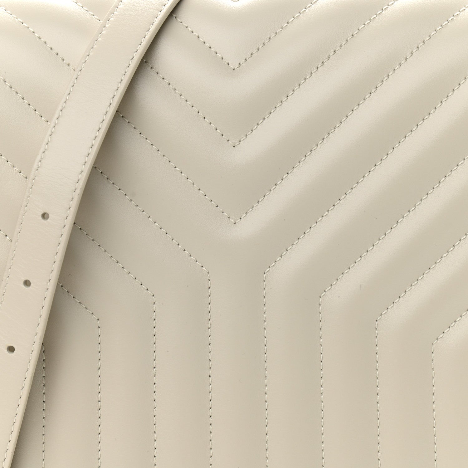 Saint Laurent Calfskin Quilted Y Joan Satchel Crema Soft 8 of 10