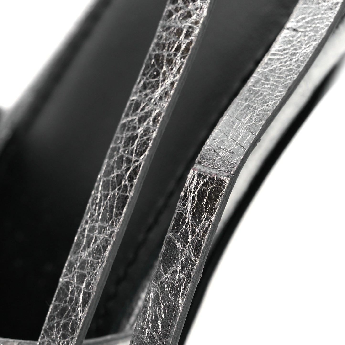 Metallic Agneau Arena Cagole 110mm Sandals 38 Silver 38 Silver