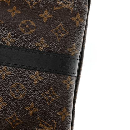Louis Vuitton Monogram Macassar Keepall Bandouliere 55 5 of 9