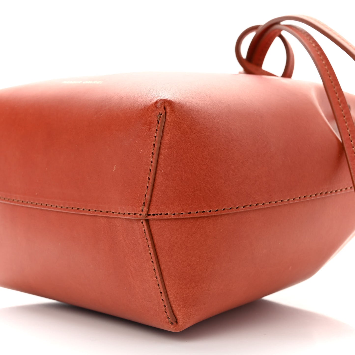 Calfskin Mini Bucket Bag Saddle