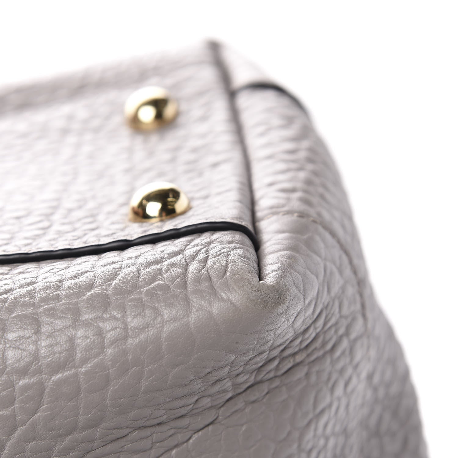 Burberry Signature Grain Calfskin Medium Welburn Tote Pale Grey 12 of 13