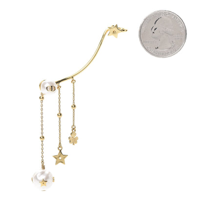 Christian Dior Pearl Shiny-D Earring Gold 2 of 5