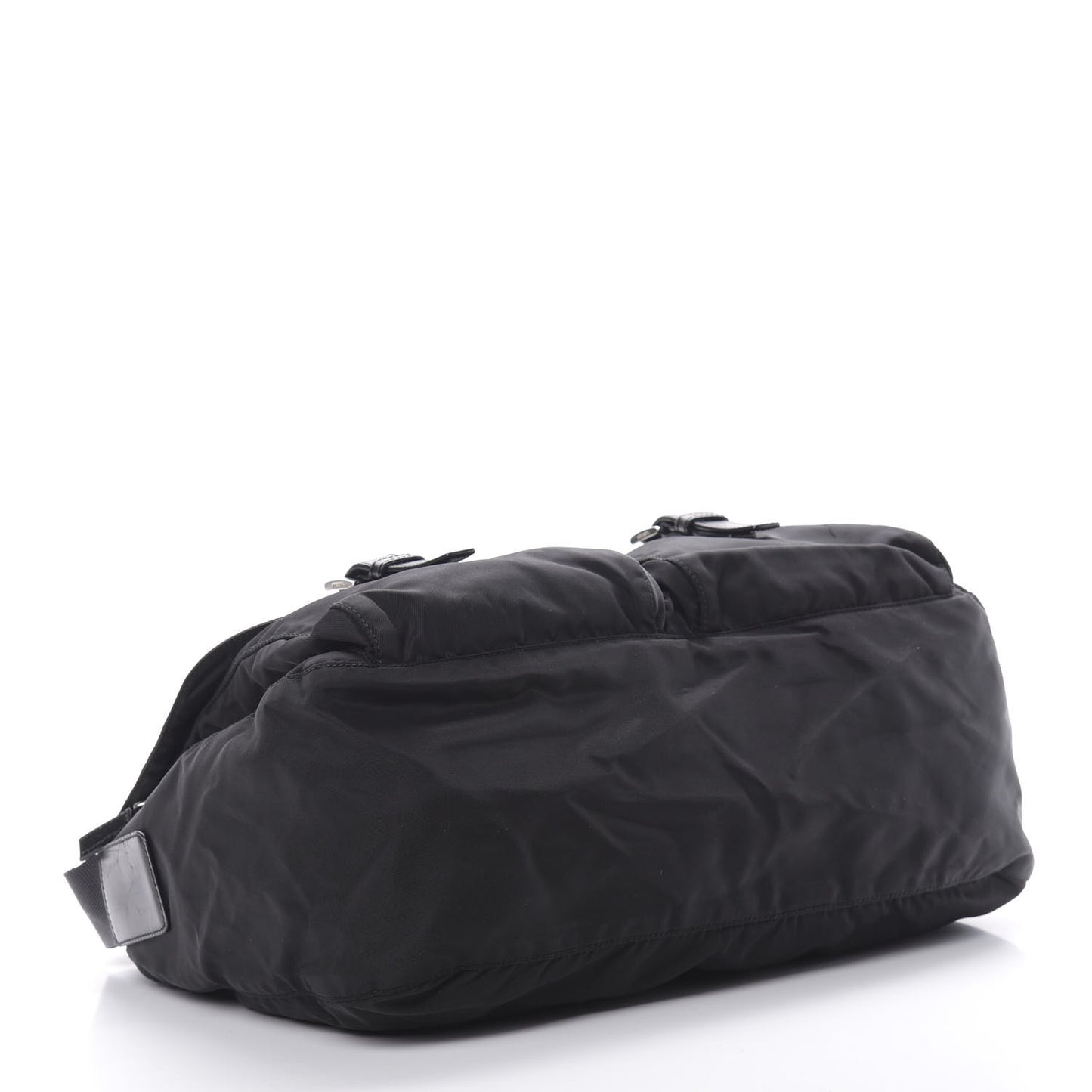 Nylon Vela Messenger Bag Black