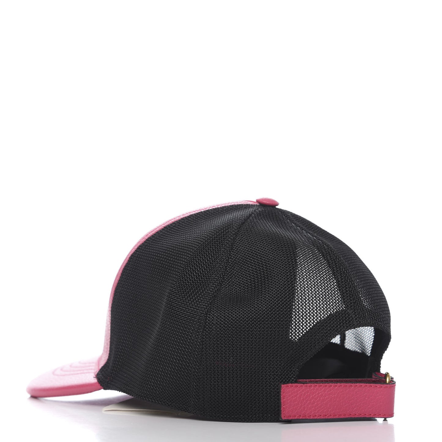 Cripto Calfskin Logo Baseball Hat M Fuxia Black