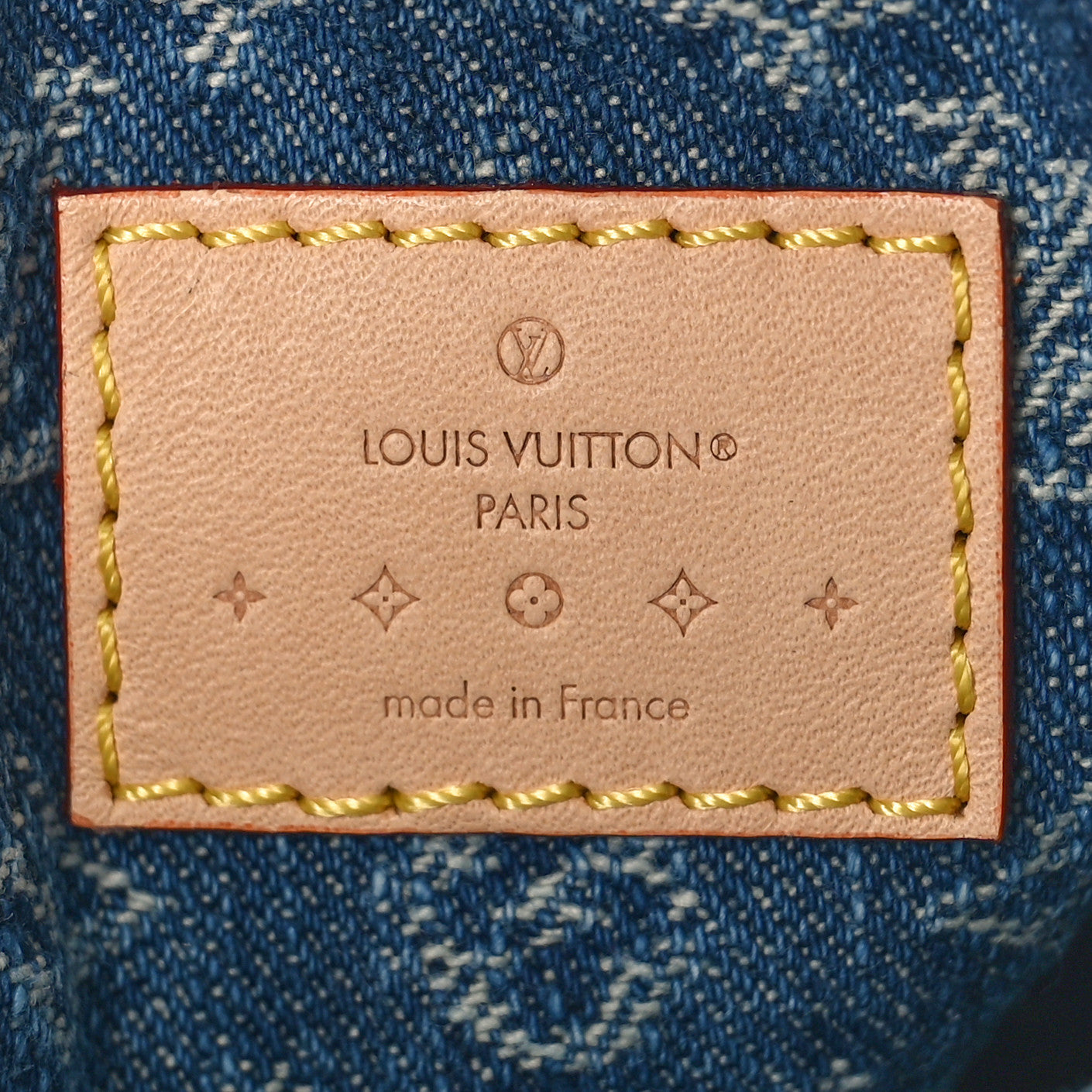 Monogram Denim Camera Bag Blue