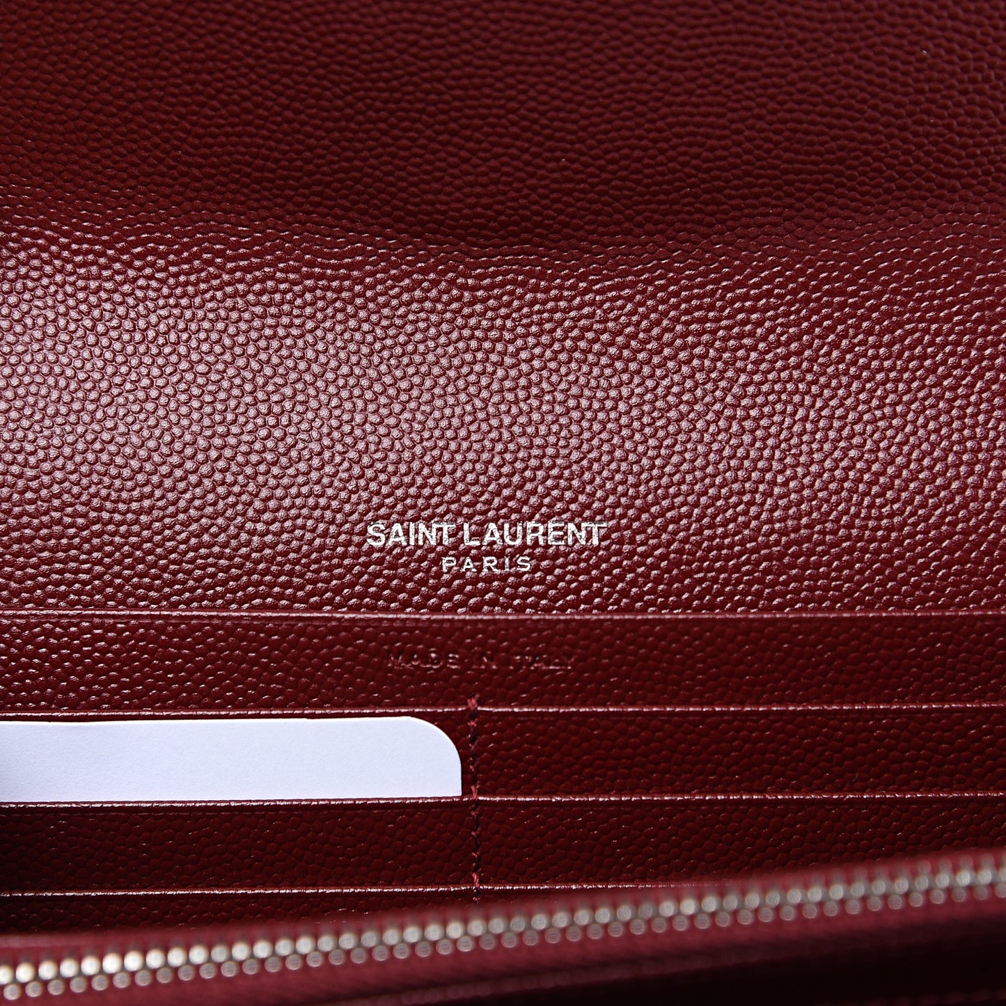 Grain De Poudre Matelasse Chevron Monogram Wallet Palissandre