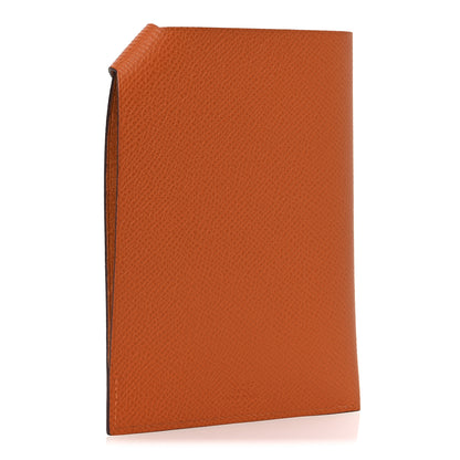 Hermes Epsom Tarmac PM Passport Holder Orange 3 of 8