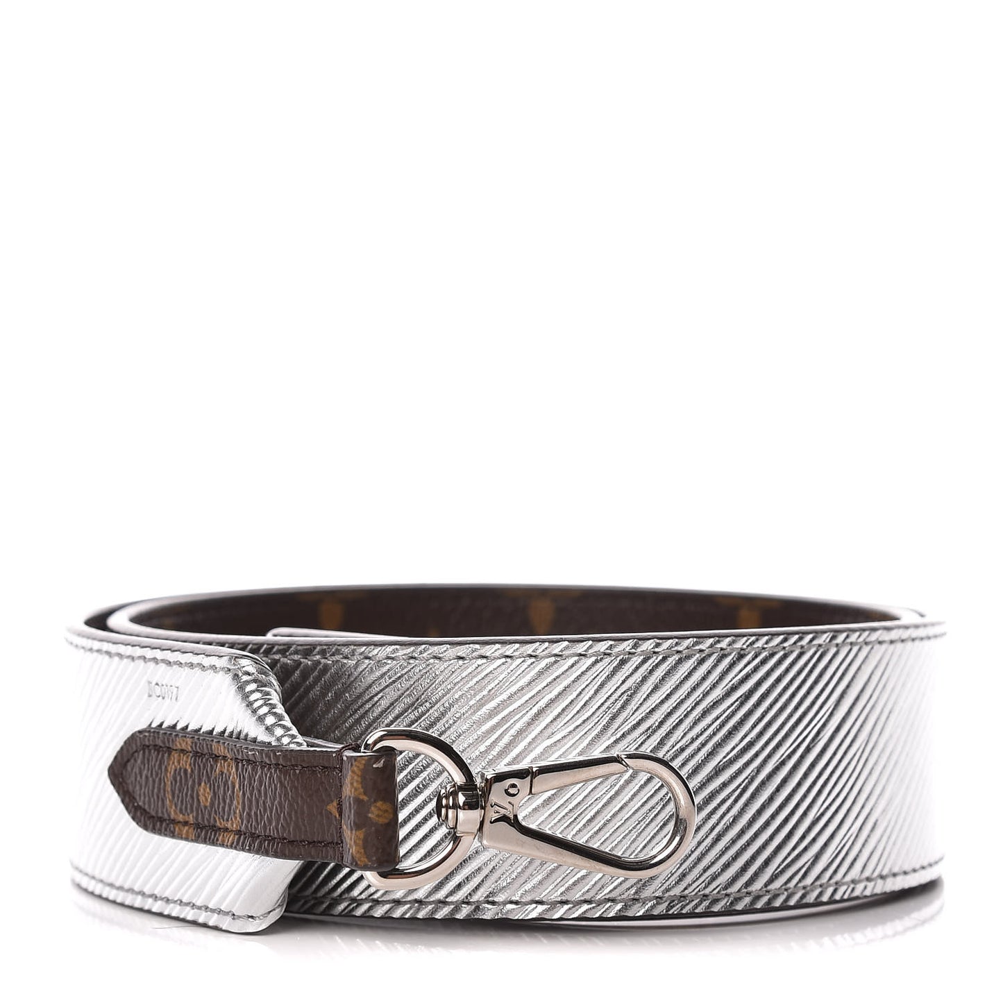 Epi Monogram Bandouliere Shoulder Strap Silver