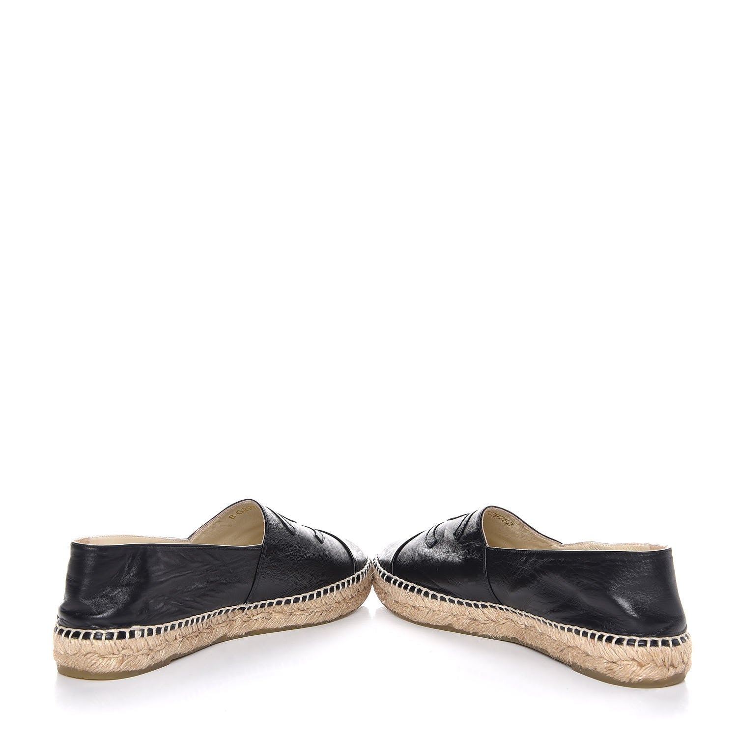 Chanel Lambskin CC Espadrilles 40 Black 6 of 12