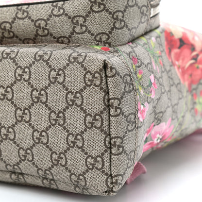 Gucci GG Supreme Monogram Blooms Small Single Buckle Backpack Beige Multicolor Dry Rose 9 of 9