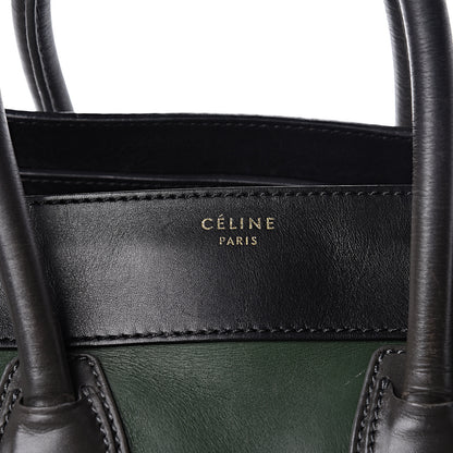 Celine Smooth Calfskin Mini Tri-Color Luggage Forest 7 of 16