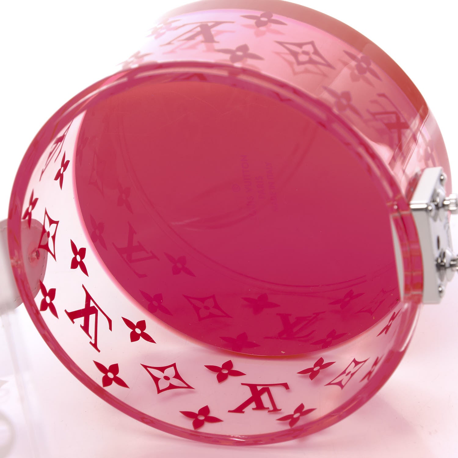 Louis Vuitton Transparent Plexiglass Box Scott Fluorescent Pink 5 of 8