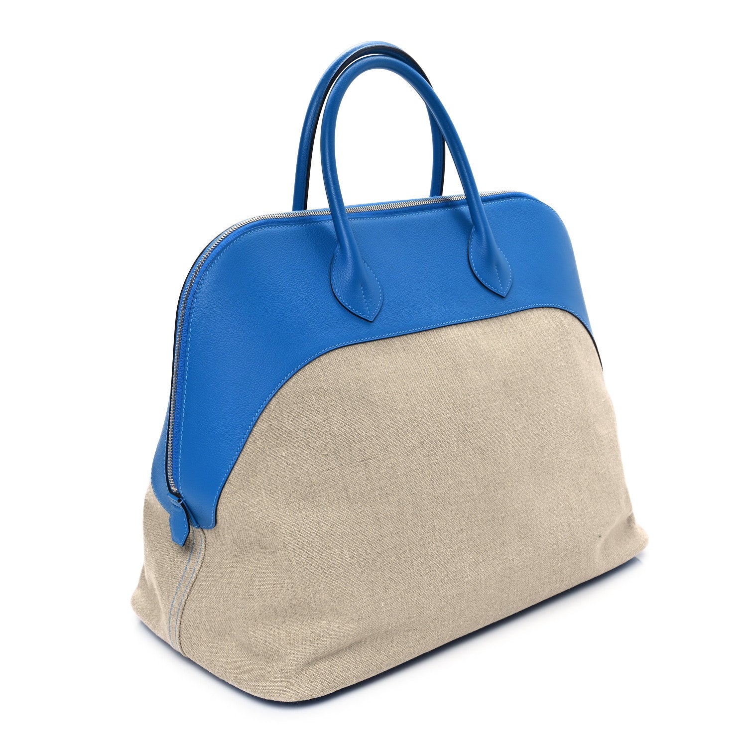 Hermes Toile De Camp Evercolor Bolide 45 Ficelle Bleu Hydra 3 of 11