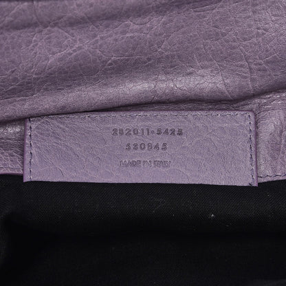 Balenciaga Agneau Giant 12 Silver Hardware Envelope Clutch Glycine 7 of 8