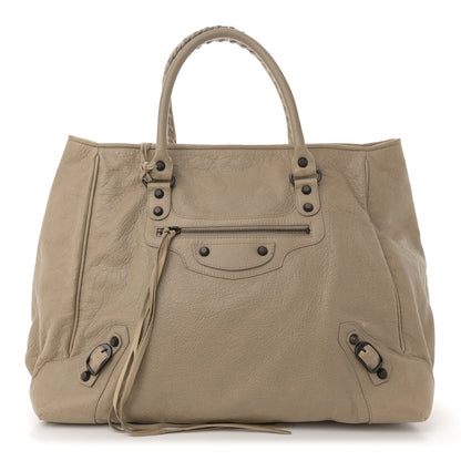 Balenciaga Agneau Classic Hardware Large Sunday Tote Latte Beige 1 of 14