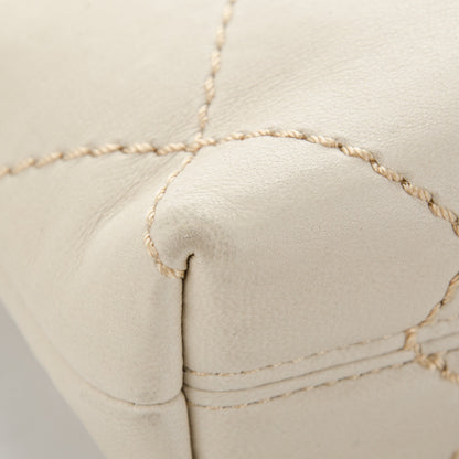 Chanel Lambskin Surpique Stitch Pochette Beige Clair 8 of 8