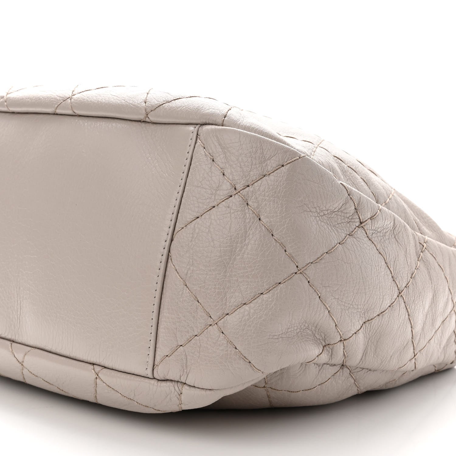 Chanel Glazed Calfskin On The Road Hobo Beige 10 of 11