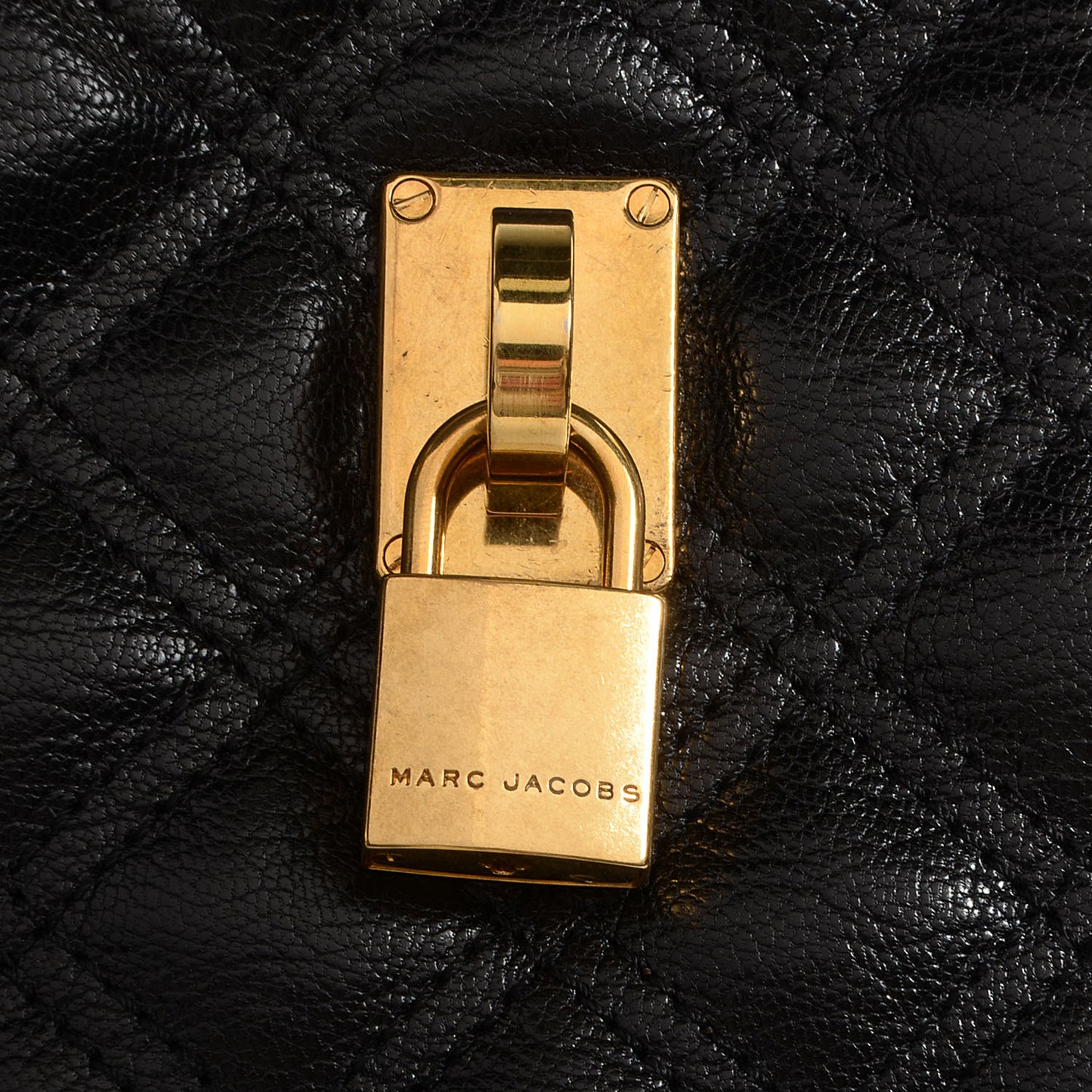 Leather Quilted Karlie Satchel Black