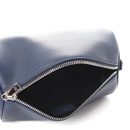 Christian Dior HOMME Grained Calfskin Mens Roller Pouch Blue 5 of 11
