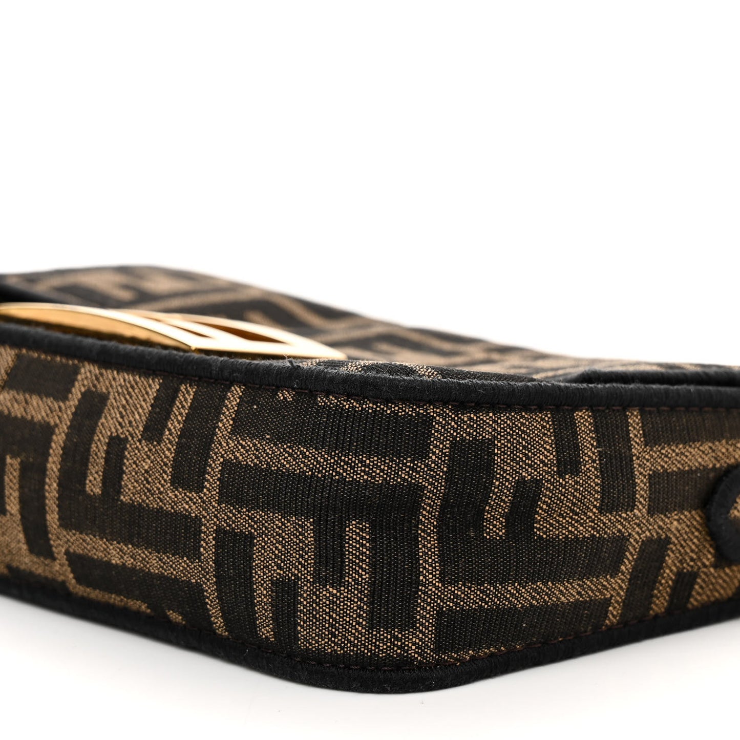 Fabric Jacquard FF 1974 Mini Baguette Tobacco Moro Black
