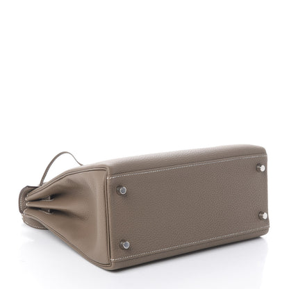 Hermes Togo Kelly Retourne 28 Etoupe 3 of 8