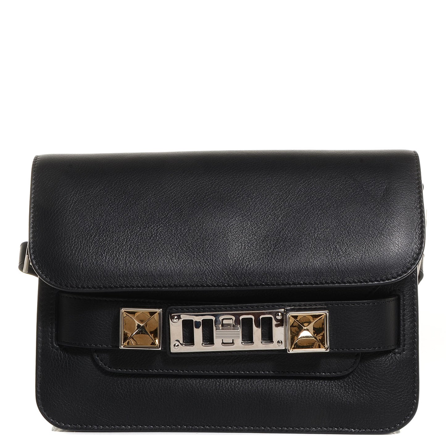 Leather Mini PS11 Classic Shoulder Bag Black