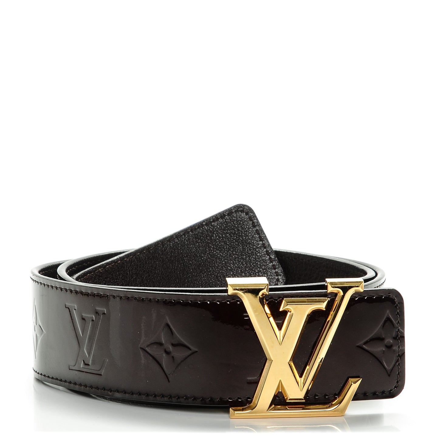 Vernis LV Facettes Belt 85 34 Amarante